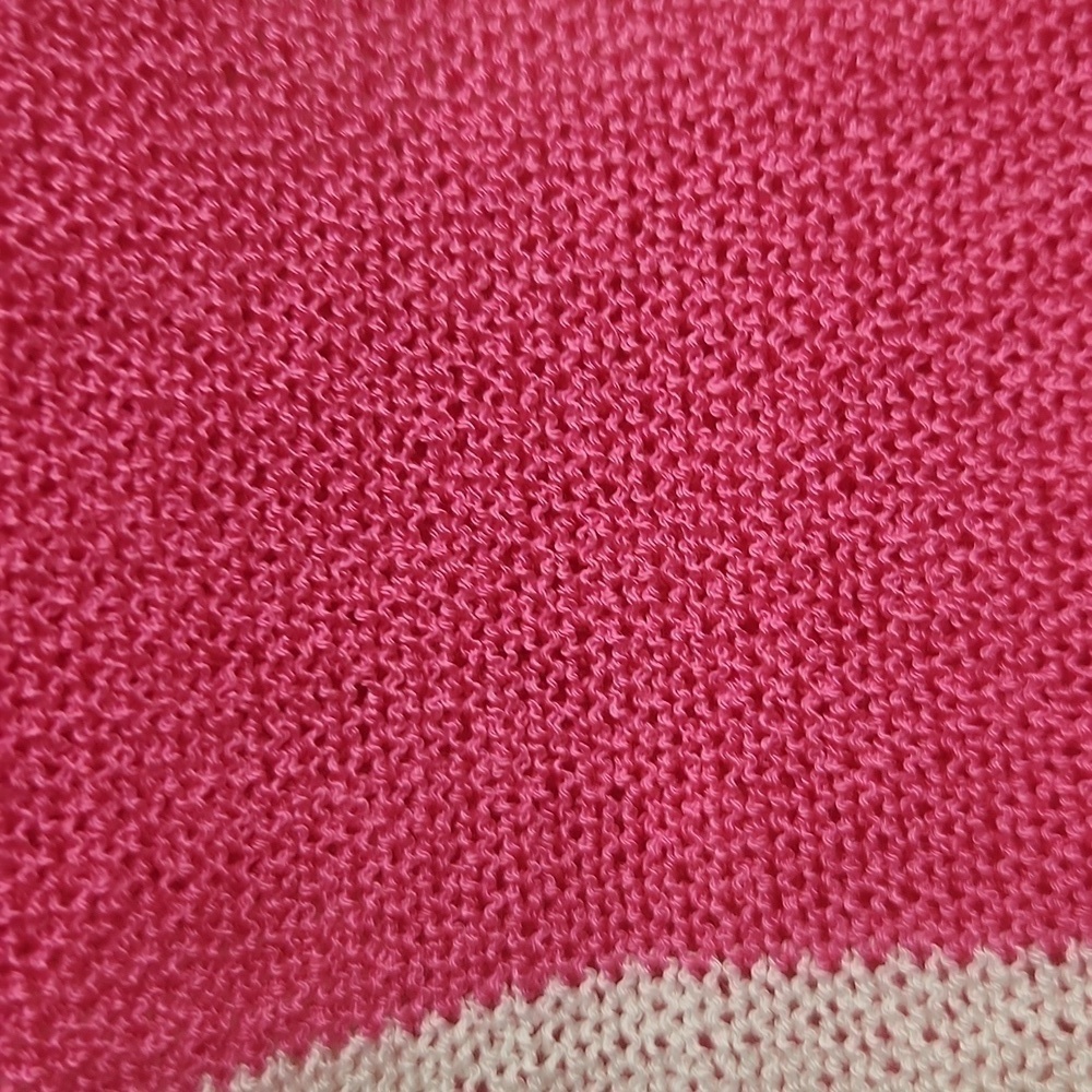 Fantastic fawn long cardigan sweater pink ivory stripes NWOT - Picture 3 of 7